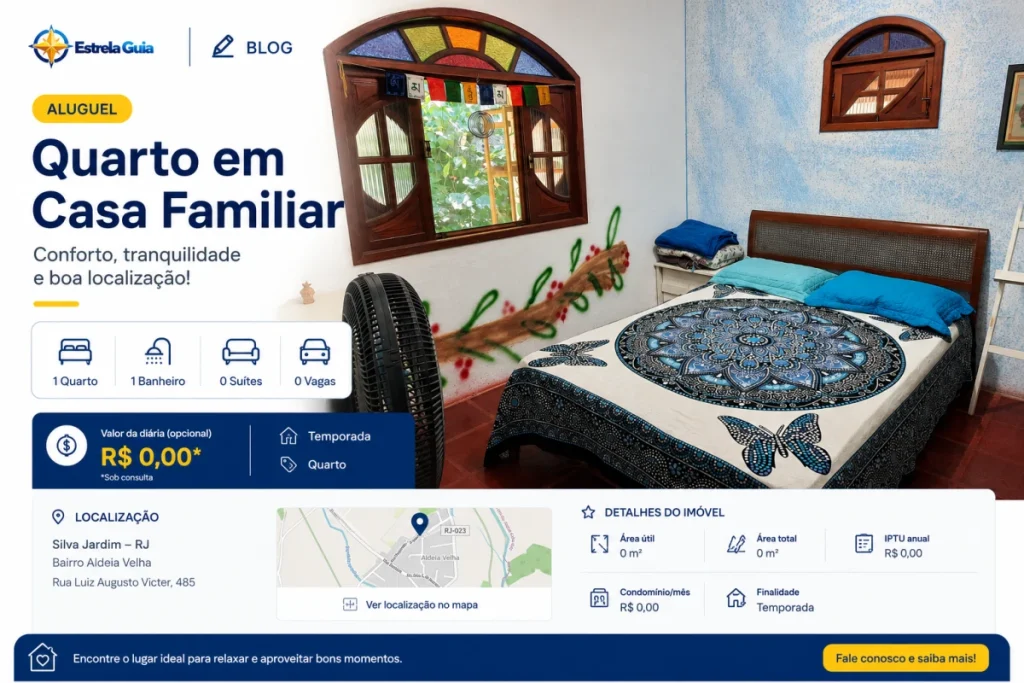 Quarto em casa familiar