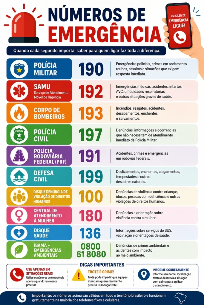 Emergências – Serviço de Divulgação de Números de Emergência