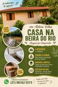 Em Aldeia Velha – Casa na Beira do Rio