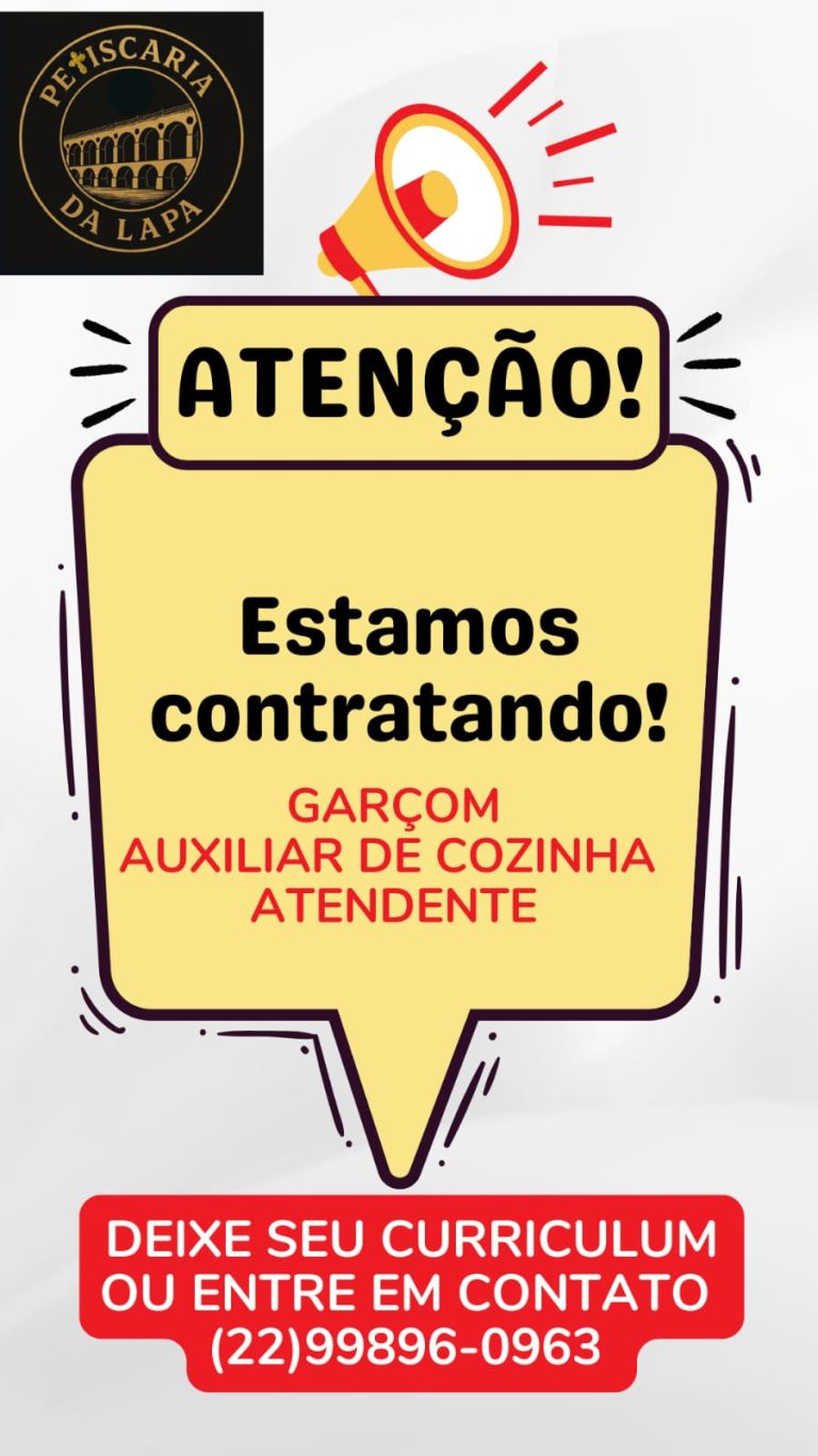 Imagem da vaga Garçom, Auxiliar de cozinha e Atendente
