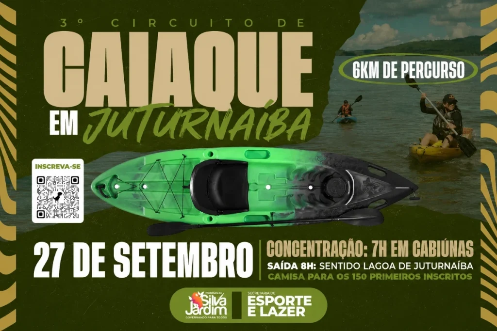 3º CIRCUITO DE CAIAQUE AGITA A LAGOA DE JUTURNAÍBA EM SILVA JARDIM